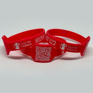 Pulseras silicona código QR dinámico