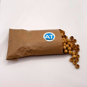 Cierres de pulseras de tela bolita madera bambú