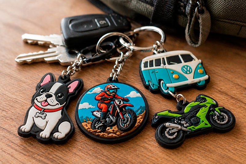 Llaveros personalizados de pvc proceso de diseño y fabricación